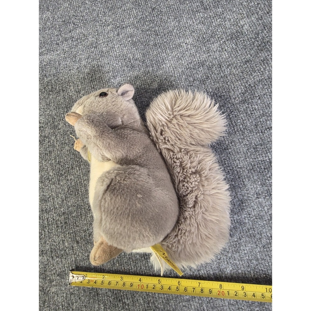 Miyoni by Aurora Grey Squirrel 8" Plush Stuffed Animal Realistic Lifelike - Picture 4 of 4